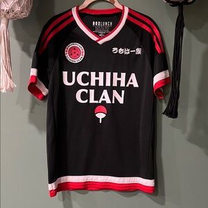 Naruto Uchiha Clan Black and Red Men's Jersey